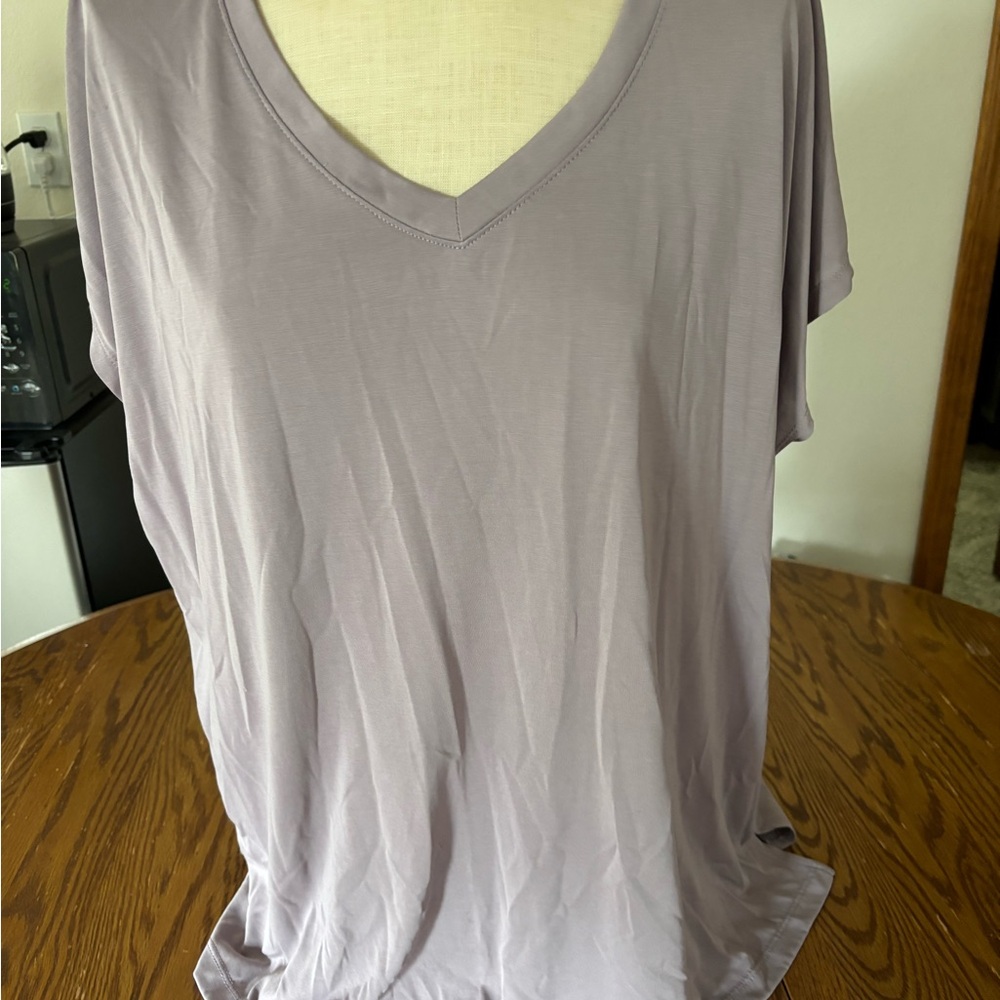 Maurices Purple Oversized Short Sleeve Tee